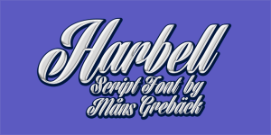 Harbell font