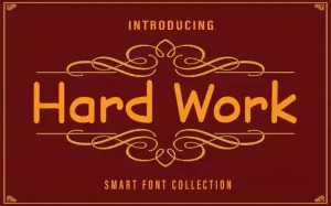 Hard Work Display Font