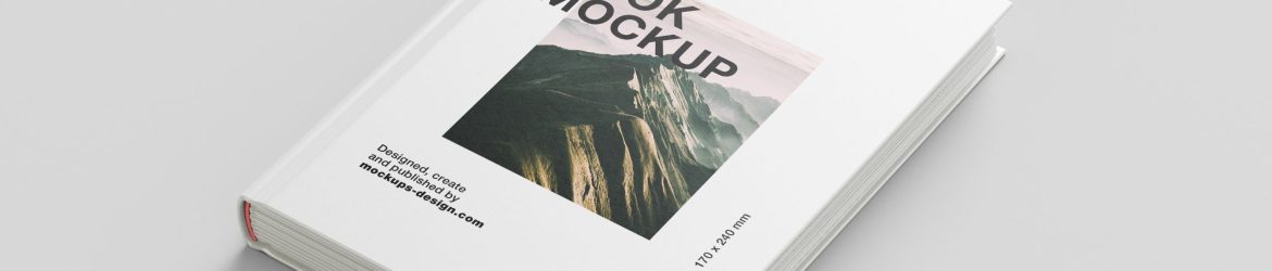 Hardcover book mockup