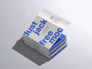 Hardcover Dust Jacket Book Mockup (PSD)