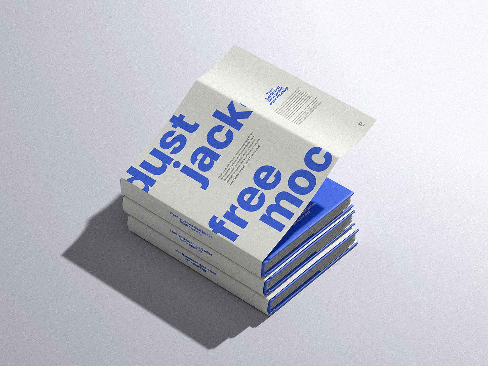 Hardcover Dust Jacket Book Mockup (PSD)