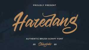 Haredang Script Font › Fontesk