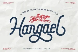 Hargael - Vintage Script Font