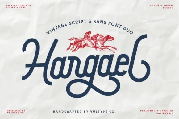 Hargael - Vintage Script Font