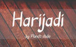 Harijadi Brush Font