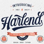 Harlend Typeface - Fonte Grátis Harlend Typeface
