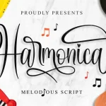 Harmonica Calligraphy Font