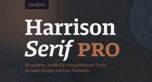 Harrison Serif Pro Font Family