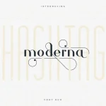 Hashtag Moderna - Duo Font - Fonte Grátis Hashtag Moderna - Duo Font