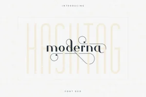 Hashtag Moderna - Duo Font