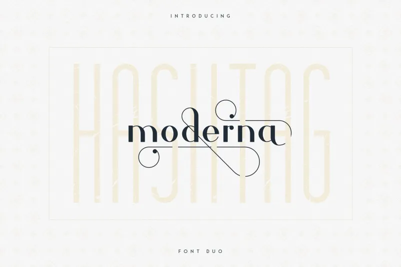 Hashtag Moderna - Duo Font