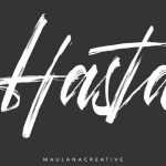 Hasta Brush Script Font › Fontesk