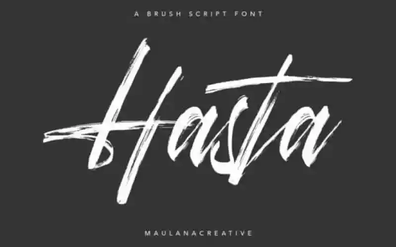 Hasta Brush Script Font