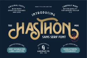Hasthon Vintage Font