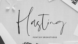Hasting Script Font › Fontesk