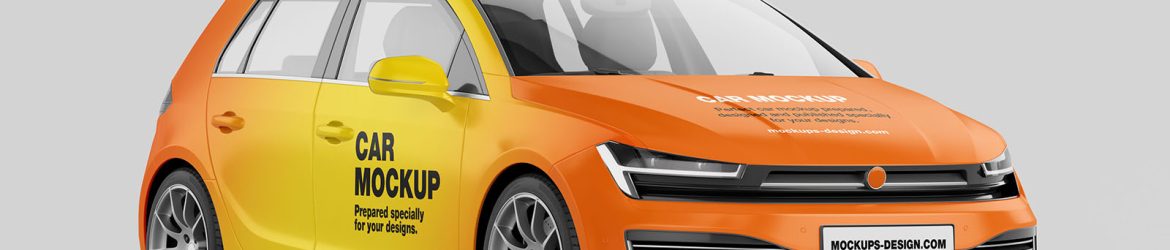 Hatchback car mockup