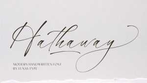 Hathaway Font › Fontesk