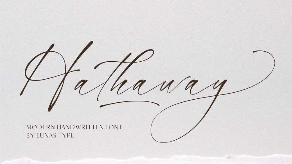 Hathaway Font › Fontesk