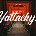 Hattachy Modern Script Font