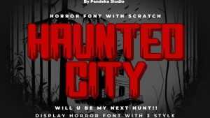 Haunted City Font › Fontesk