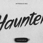 Haunter Display Font