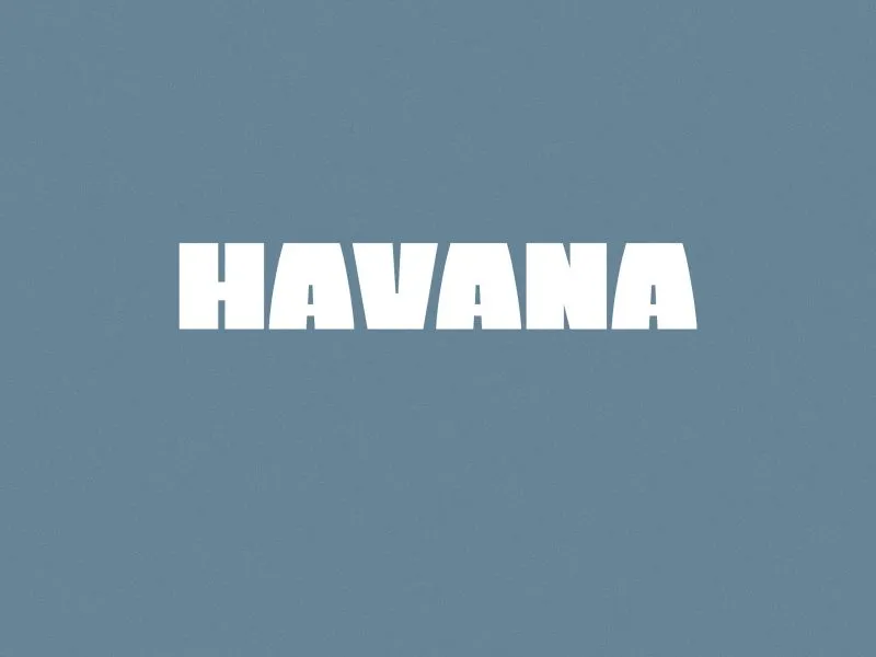 Havana Bold Sans Serif Font