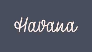 Havana Script Font › Fontesk