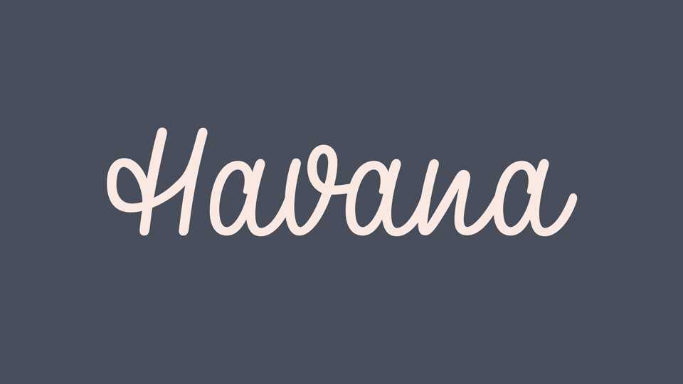Havana Script Font › Fontesk