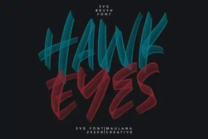 Hawkeyes Brush Font
