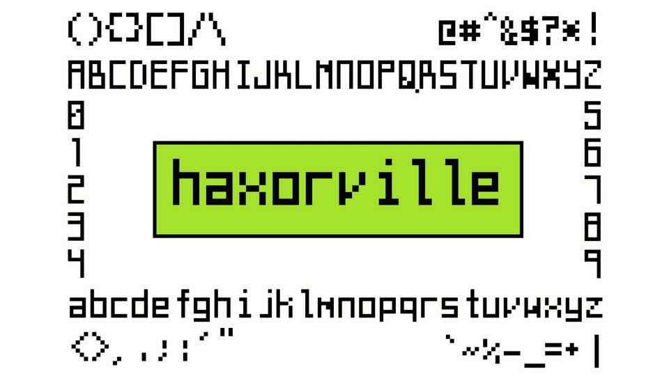 Haxorville Font › Fontesk