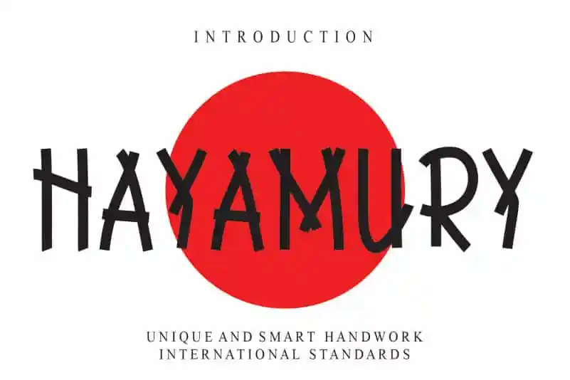 HAYAMURY Display Font