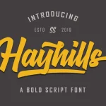 Hayhills Bold Script Font