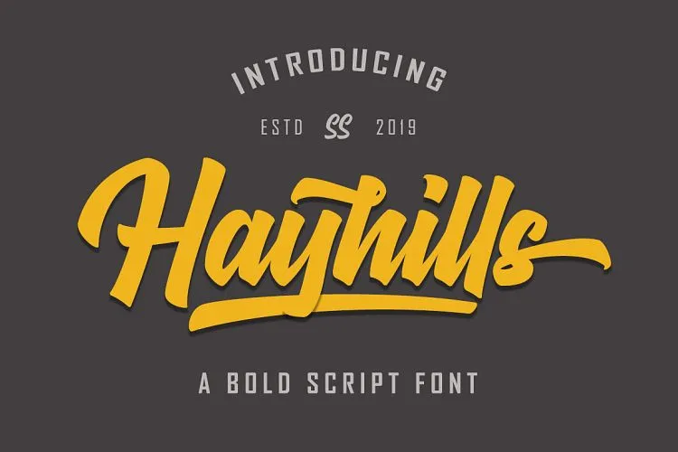Hayhills Bold Script Font