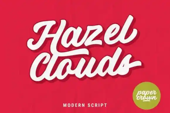 Hazel Clouds Script Font