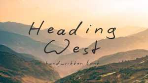 Heading West Font › Fontesk