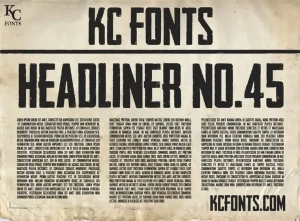 Headliner No. 45 Display Font
