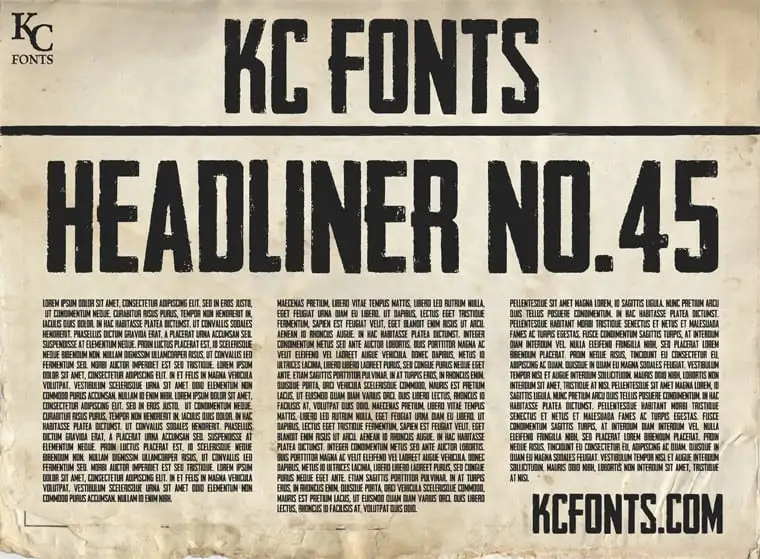 Headliner No. 45 Display Font