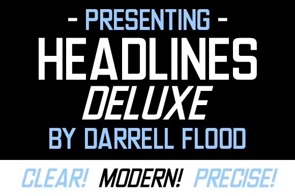 Headlines Deluxe Font