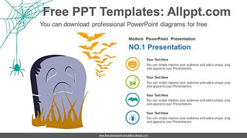 Headstone Ghost PowerPoint Diagram