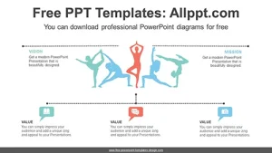 Healthy Lifestyle Yoga PowerPoint Diagram