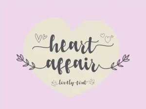 Heart Affair Font