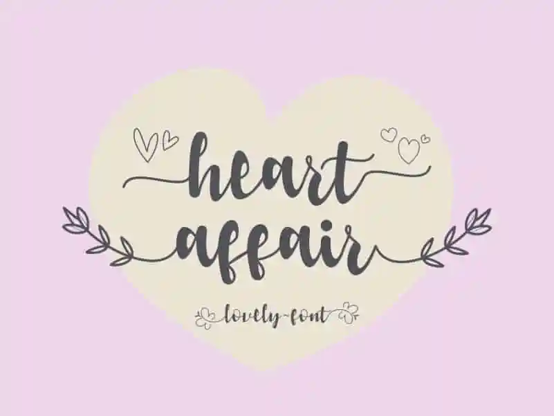 Heart Affair Font