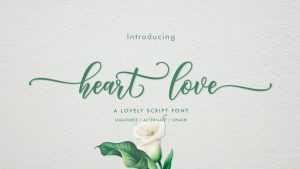 Heart Love Script Font › Fontesk