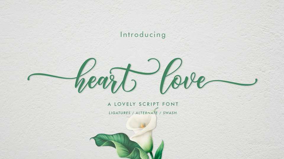 Heart Love Script Font › Fontesk