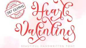 Heart Valentine Font › Fontesk