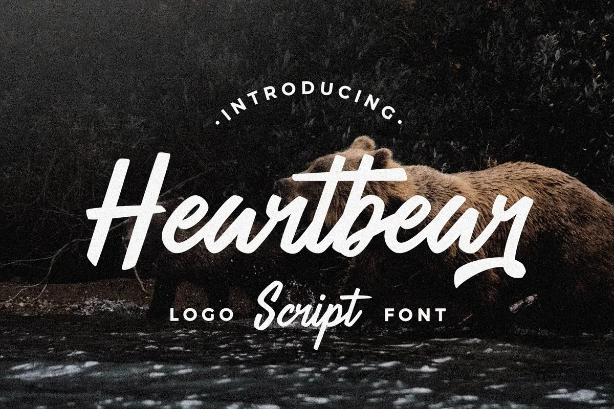 Heartbear Brush Font
