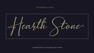 Hearth Stone Script Font › Fontesk
