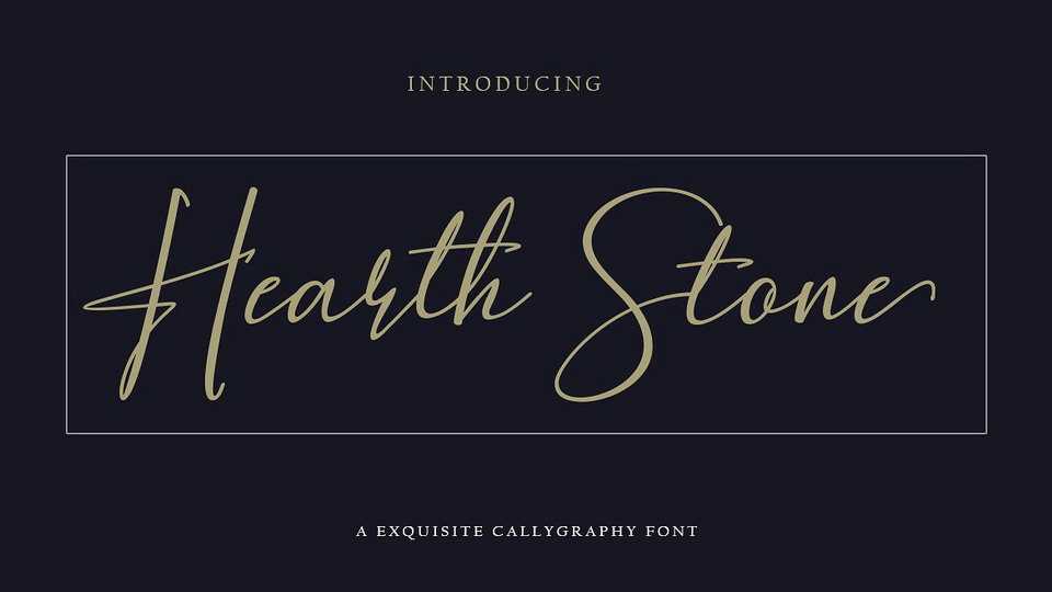 Hearth Stone Script Font › Fontesk