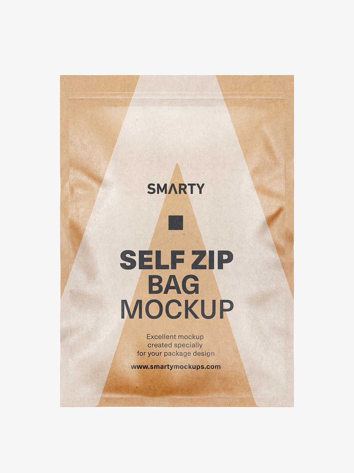 Heat seal bag mockup / kraft paper