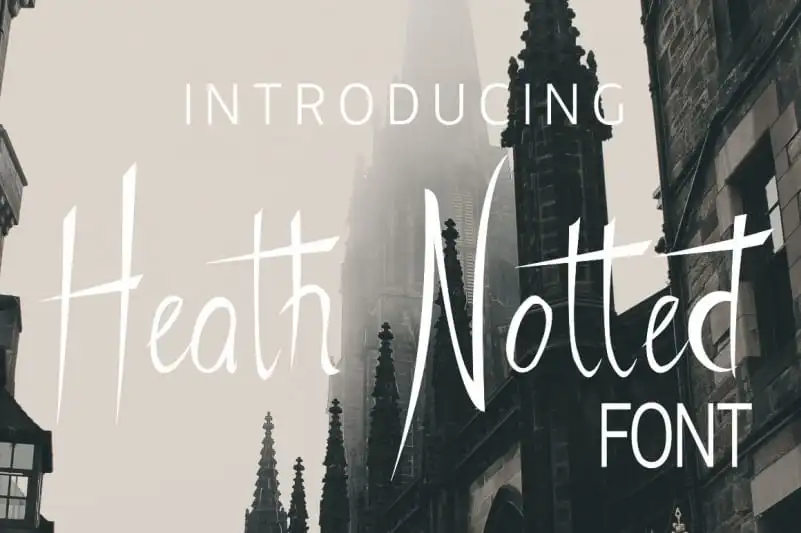 Heath Notted Script Font